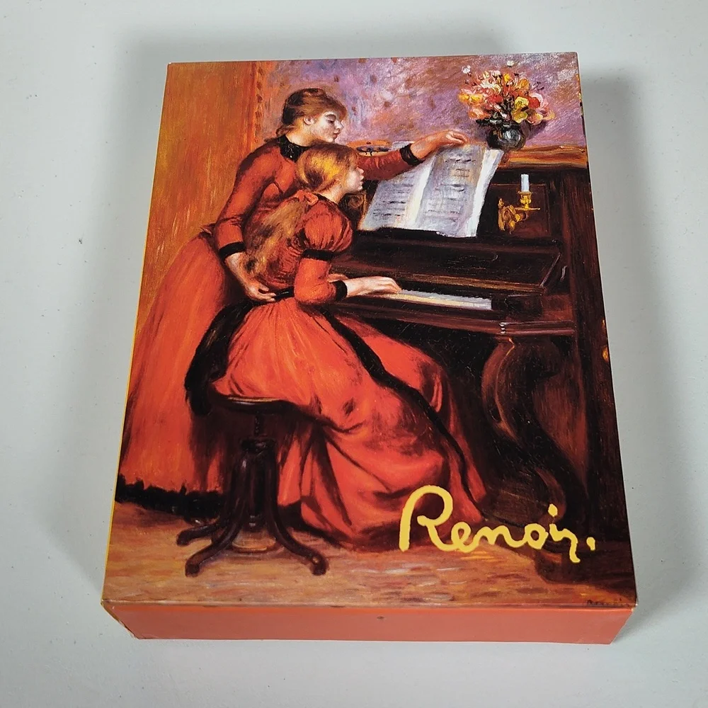 Renoir piano music theme‎ art print stationary cards